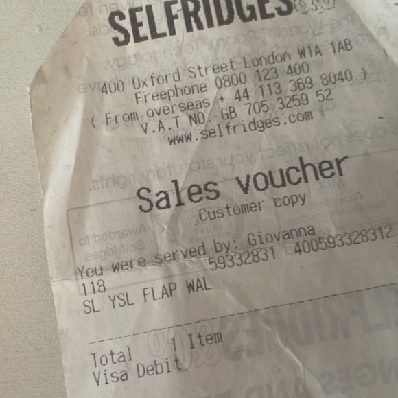 YSL Saint Laurent Monogram Cassandre WOC Mono Grain De Poudre Burgundy - Picture 13 of 13